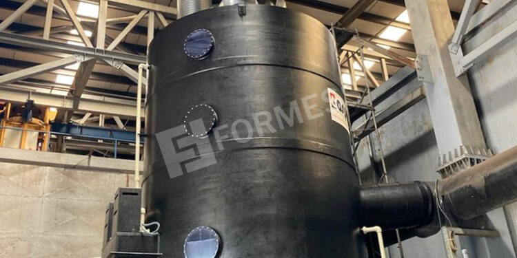 Asit Yıkama Filtrasyon Sistemi, asit buharı arıtma sistemi, endüstriyel gaz filtrasyonu, kimyasal hava arıtma, endüstriyel filtrasyon çözümleri, proses gaz filtreleme, asit gazı tutucu sistem, kimyasal filtrasyon ünitesi, fabrika havalandırma sistemleri,