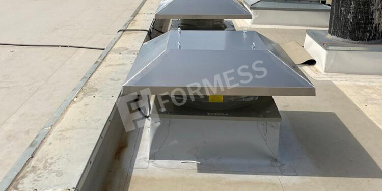 Çatı Tipi Fanla Ortam Taze Hava Beslemesi, endüstriyel taze hava sistemi, çatı fanı uygulamaları, hava besleme sistemi, fabrika havalandırma çözümleri, ortam hava yenileme, endüstriyel iklimlendirme sistemi, hava sirkülasyon fanı, enerji tasarruflu havalandırma,