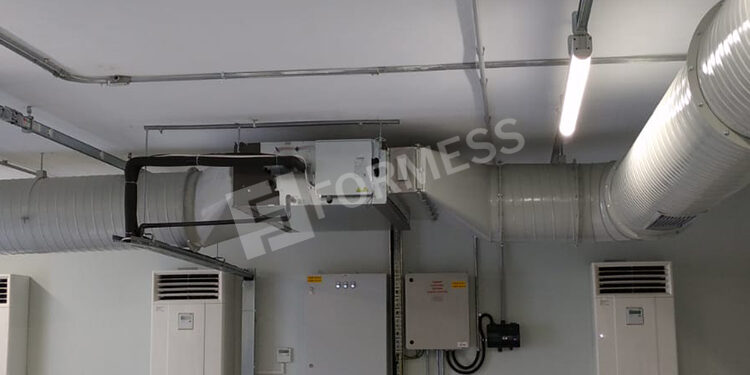 Elektrik Odası Kanallı Tip Klima Uygulaması, elektrik odası klima, kanallı klima, endüstriyel iklimlendirme, enerji tasarruflu klima, HVAC uygulaması, kritik alan soğutma, tesis iklimlendirmesi, mekanik klima,