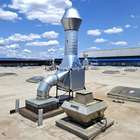 Kaynak Alanı Lokal Havalandırma Fan Uygulaması, enerji verimli lokal fan, kaynak dumanı önleme, endüstriyel hava yönetimi, fabrika fan kurulumu, lokal havalandırma tasarımı, üretim alanı hava sirkülasyonu,