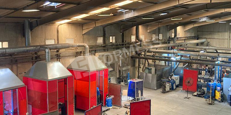 Kaynak Duman Emiş Sistemleri, endüstriyel duman tahliye sistemi, kaynak dumanı filtreleme, lokal emiş uygulamaları, fabrika hava arıtma, duman emiş fanı, kaynak alanı havalandırma, iş güvenliği sistemleri, endüstriyel hava temizleme,