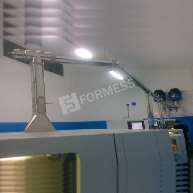 Yağ Buharı Emiş Sistemi, yağ buharı emiş davlumbazı, yağ buharı filtreli davlumbaz, endüstriyel yağ buharı emiş hattı, ticari mutfak yağ buharı emişi, yağ buharı kanal sistemi, yağ buharı siklon seperatör, Formess yağ buharı emiş projesi,