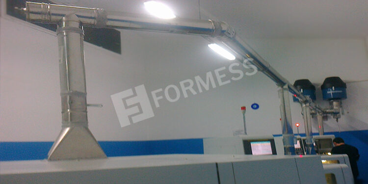 Yağ Buharı Emiş Sistemi, yağ buharı emiş davlumbazı, yağ buharı filtreli davlumbaz, endüstriyel yağ buharı emiş hattı, ticari mutfak yağ buharı emişi, yağ buharı kanal sistemi, yağ buharı siklon seperatör, Formess yağ buharı emiş projesi,